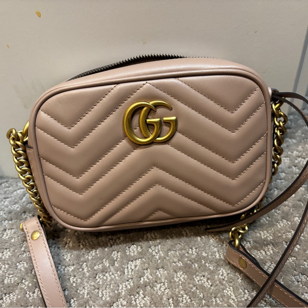 Gucci bag- GG Marmont Matelassé Mini Bag- Authentic